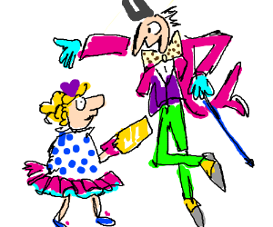 300x250 Veruca Salt - Charlie And The Chocolate Factory Drawing