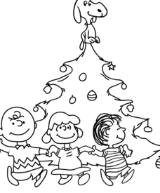 228x275 charlie brown christmas lesson plans worksheets - Charlie Brown Christmas Tree Drawing