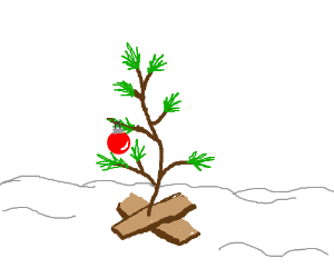 300x250 charlie brown christmas tree drawing - Charlie Brown Christmas Tree Drawing