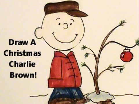 480x360 draw a charlie brown christmas his sad little tree! - Charlie Brown Christmas Tree Drawing