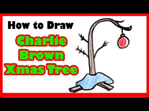 480x360 how to draw charlie browns christmas tree - Charlie Brown Christmas Tree Drawing