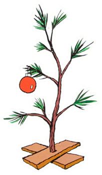204x349 christmas in july charlie brown - Charlie Brown Christmas Tree Drawing