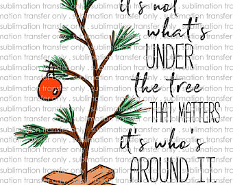 340x270 sublimation transfer christmas tree charlie brown christmas etsy - Charlie Brown Christmas Tree Drawing