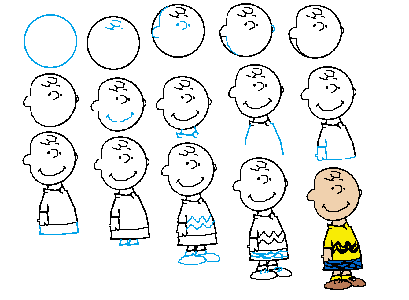 1338x980 how to draw charlie brown designs which i find interesting - Charlie Brown Drawing