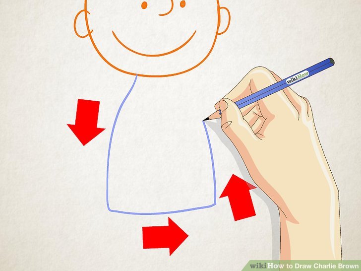 728x546 how to draw charlie brown steps - Charlie Brown Drawing