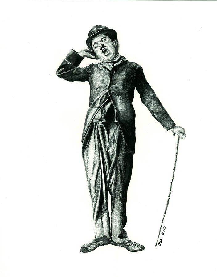 704x900 Charlie Chaplin Drawing - Charlie Chaplin Drawing