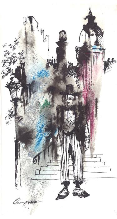 375x699 Charlie Chaplin Drawing - Charlie Chaplin Drawing