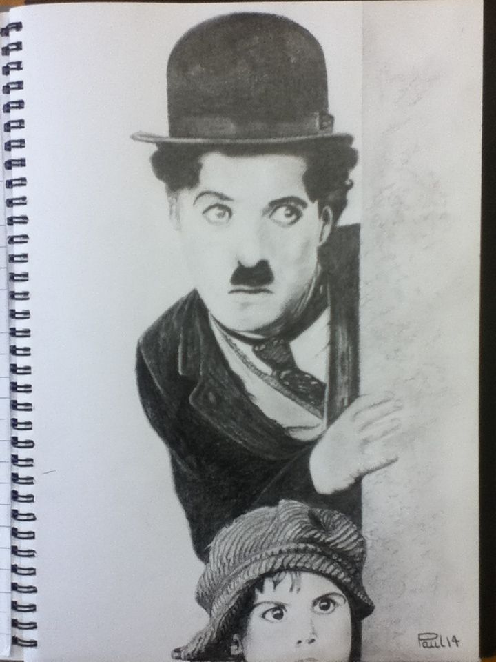 720x960 Charlie Chaplin Pencil Drawing Art Pencil Drawings,drawings - Charlie Chaplin Drawing
