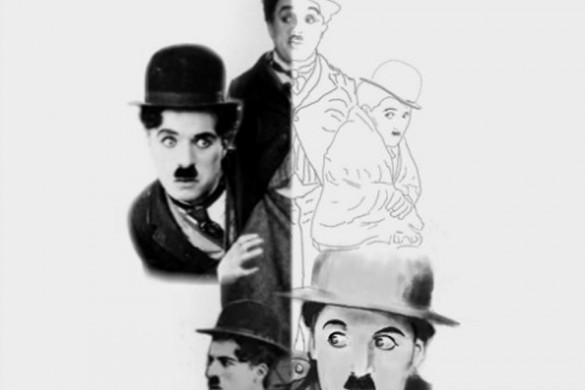 585x390  - Charlie Chaplin Drawing