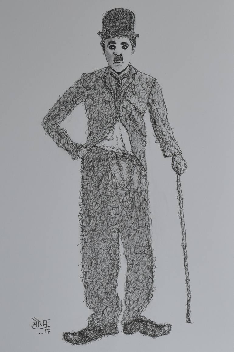 770x1155 The Charlie Chaplin Drawing - Charlie Chaplin Drawing