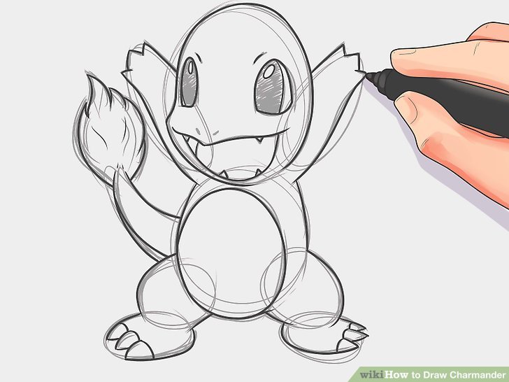 728x546 How To Draw Charmander - Charmander Drawing