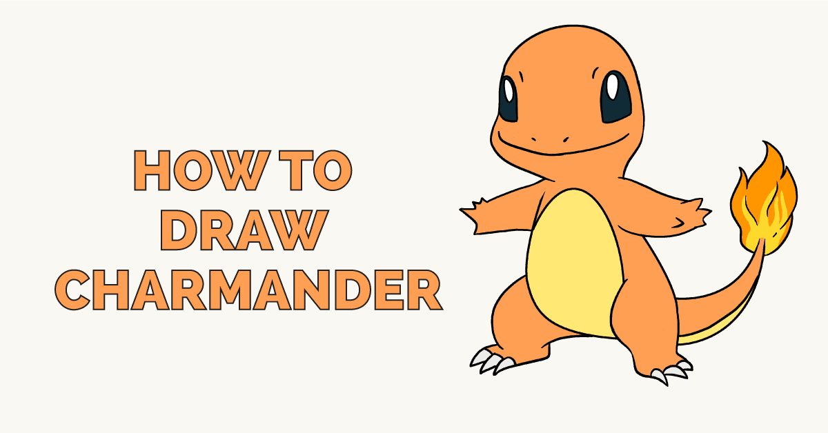 1200x628 How To Draw Charmander From Really Easy Drawing Tutorial - Charmander Drawing
