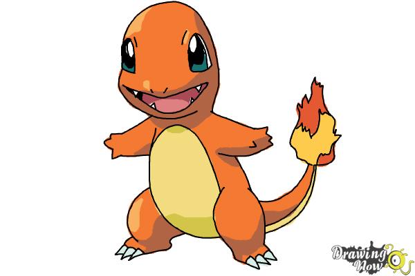 600x400 How To Draw Pokemon Charmander - Charmander Drawing