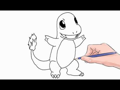 480x360 How To Draw The Pokemon Charmander Easy Step - Charmander Drawing