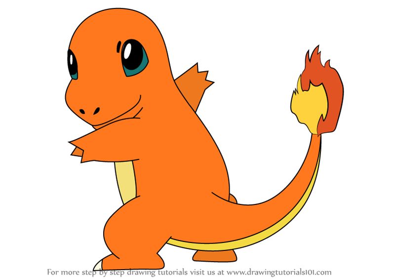 800x565 Learn How To Draw Charmander From Pokemon - Charmander Drawing