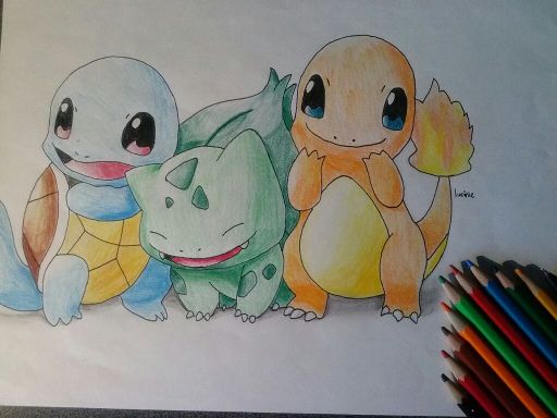 512x384 Squirtle Bulbasaur Charmander Drawing Amino - Charmander Drawing