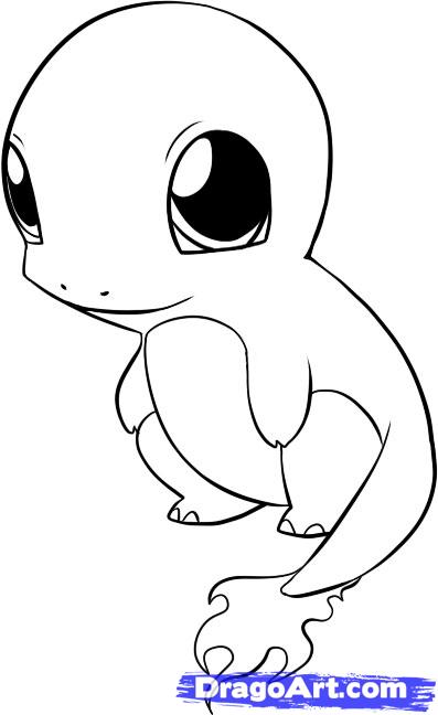 397x648 Step How To Draw Chibi Charmander - Charmander Drawing