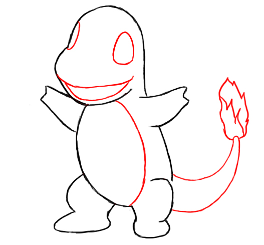 527x489 How To Draw Charmander - Charmander Drawing