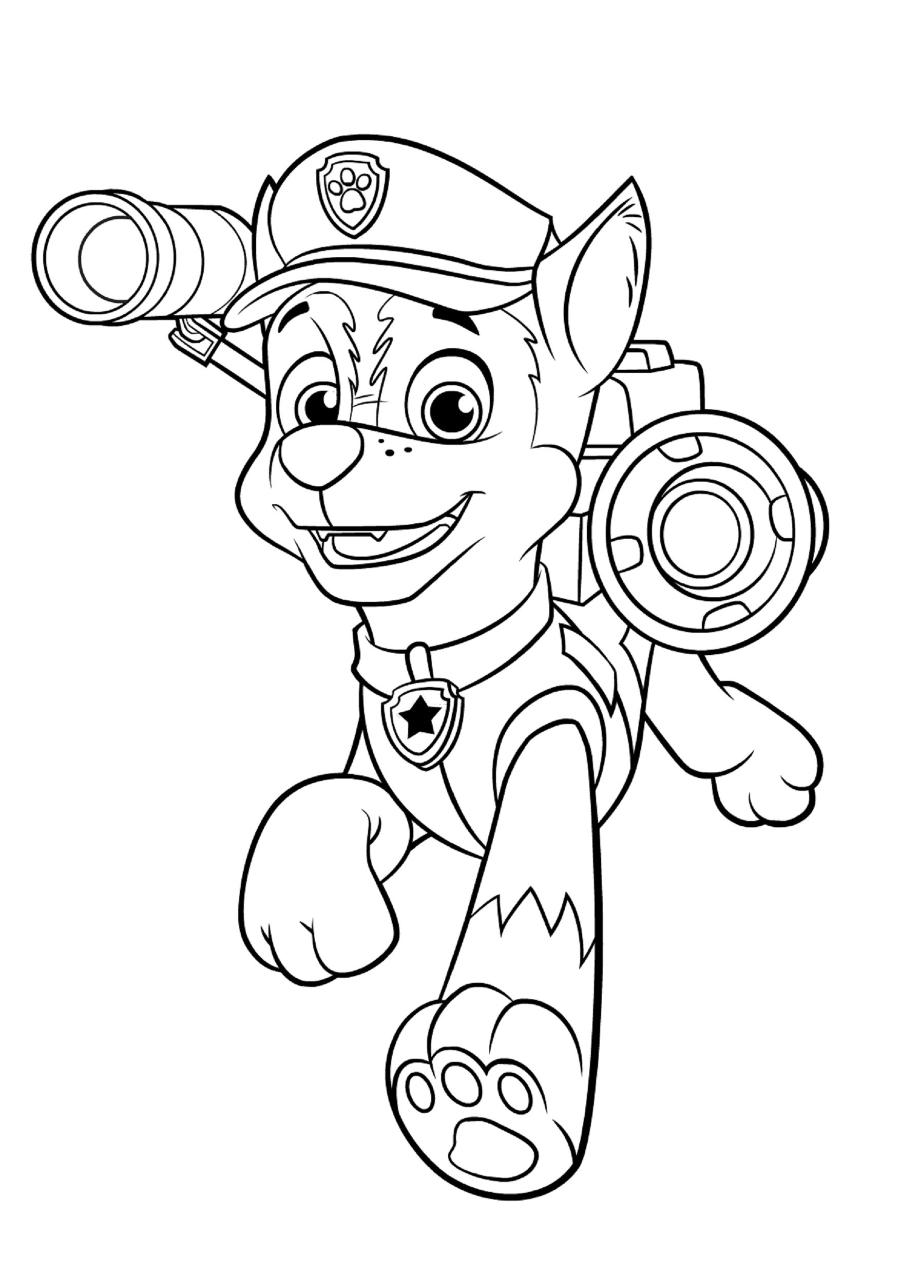 1753x2479 Paw Patrol Chase Drawing - Chase Drawing