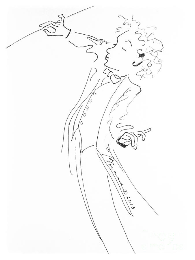 675x900 The Little Maestro Drawing - Chase Drawing
