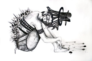 322x215 Contemporary Drawings South African Art Stateoftheart - Chastity Drawing