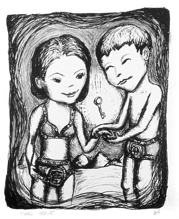 367x450 Edward C Robison Iii Drawings Prints Chastity - Chastity Drawing