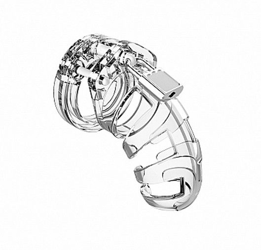 529x507 Mancage Male Chastity Belt Cage Model Clear Polycarbonate - Chastity Drawing