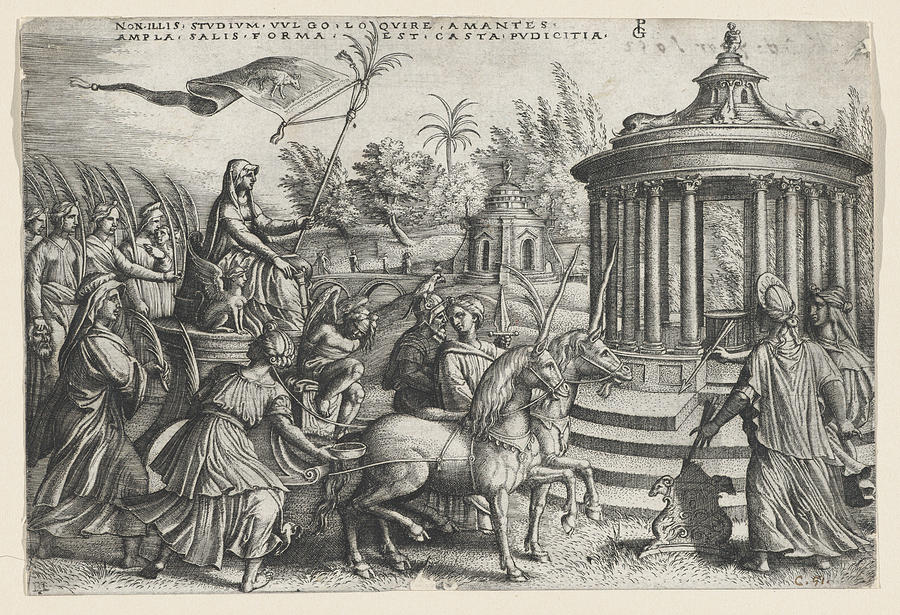 900x615 The Triumph Of Chastity On Love Drawing - Chastity Drawing