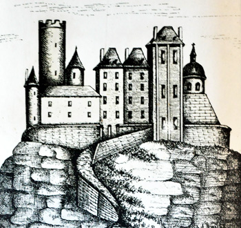 350x330 Drawing Of The Citadel - Chateau Drawing