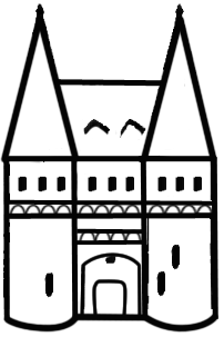202x303 how to draw draw simple cartoon chateau castles - Chateau Drawing