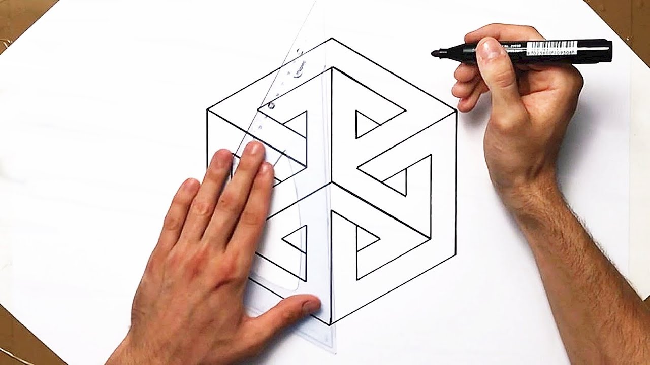 1280x720 Cool Impossible Object Drawing - Cheap Drawings