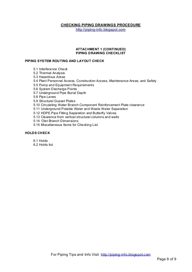 638x903 Checking Piping Drawings Procedure - Check Drawing