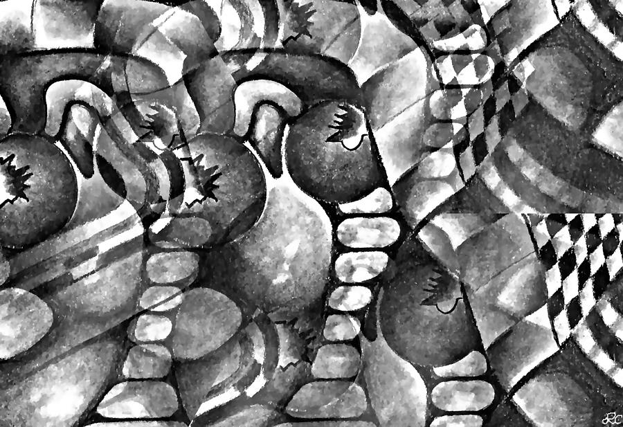 900x617 Checkerboard Drawing - Checkerboard Drawing