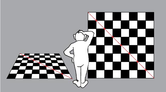 544x301 Drawing A Checkerboard In Point Perspective - Checkerboard Drawing