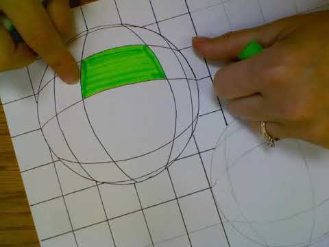 480x360 Adding Ink To Checkerboard Sphere Drawing - Checkerboard Drawing