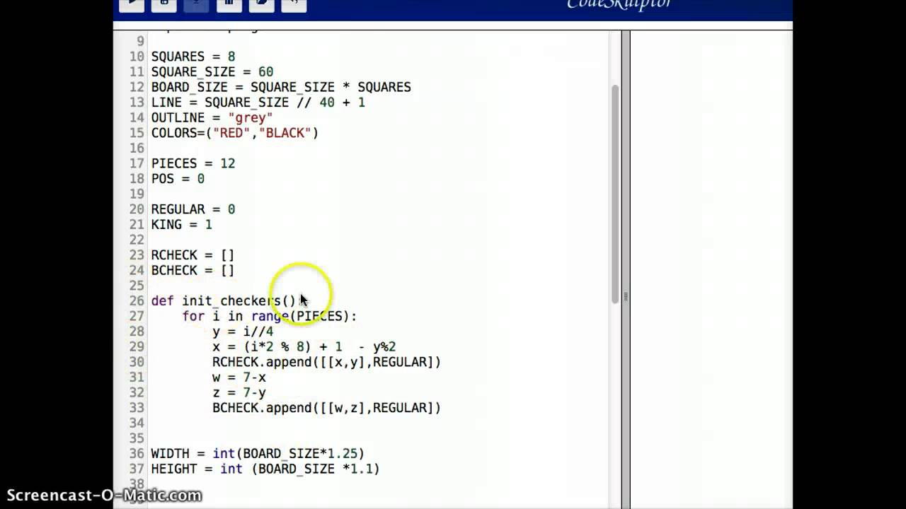 1280x720 Drawing The Checkers - Checkers Drawing