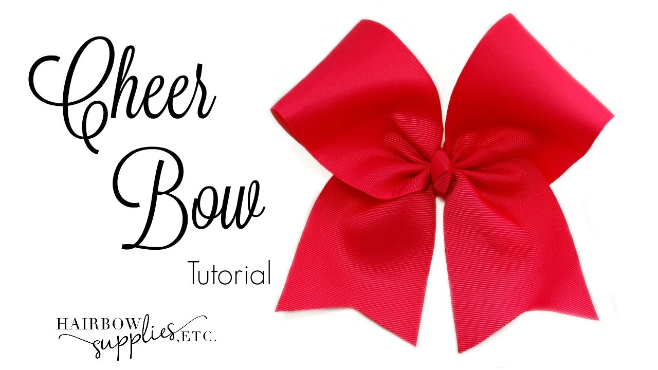 1280x720 How To Make A Cheer Bow Tutorial - Cheer Bow Drawing