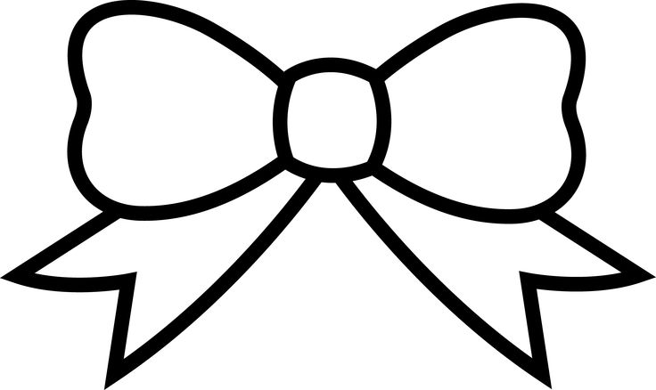 736x438 black cheer bow clipart - Cheer Bow Drawing
