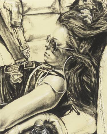 375x469 The Cheerleader Drawing - Cheer Drawings