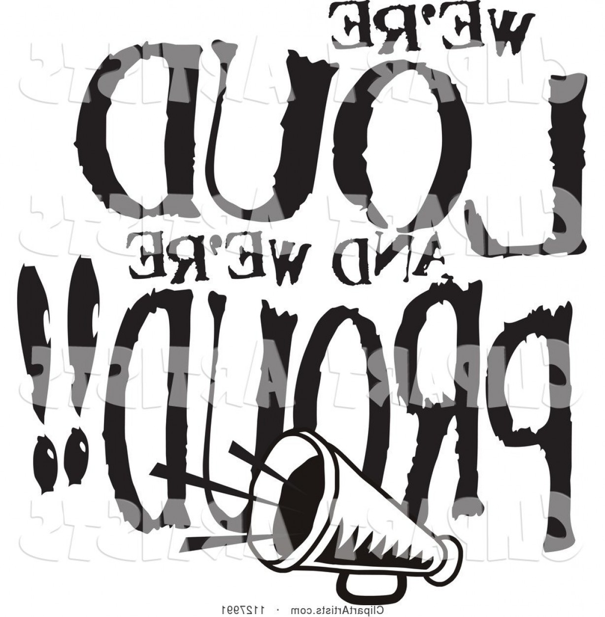 1228x1252 cheer megaphone vector art arenawp - Cheer Megaphone Drawing