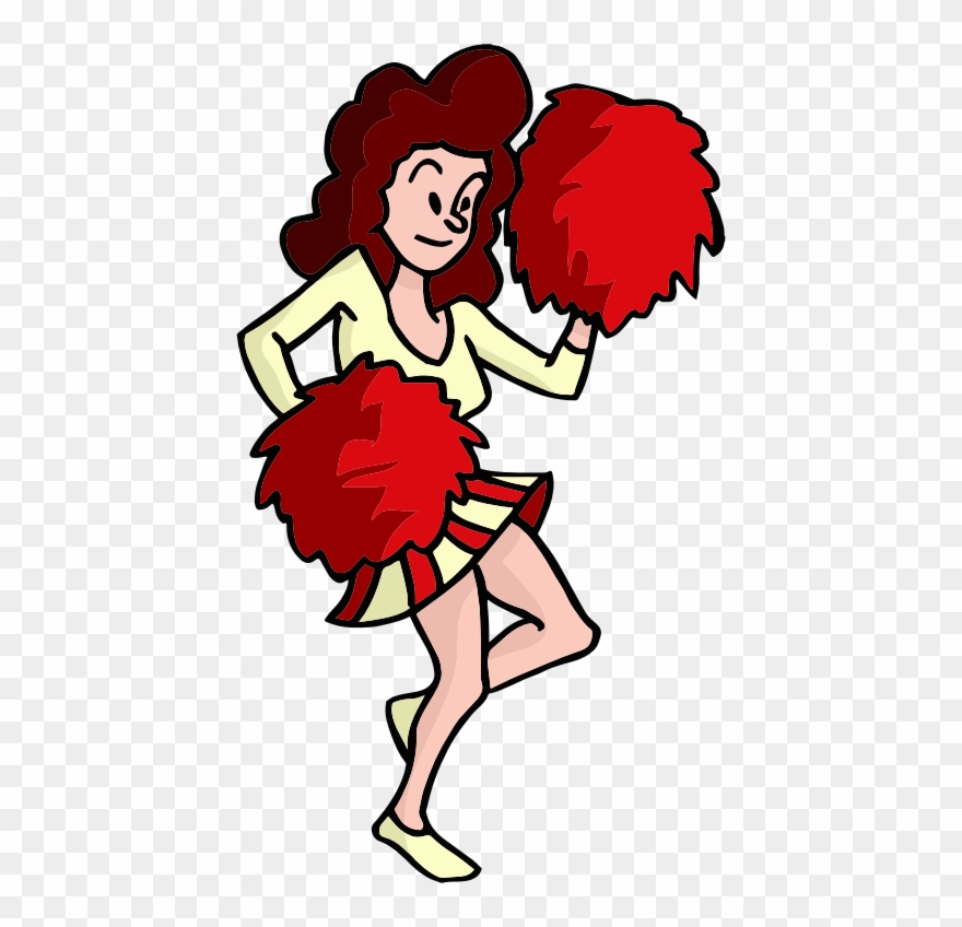 880x848 pom pom cheerleading drawing can stock photo - Cheerleader Drawing