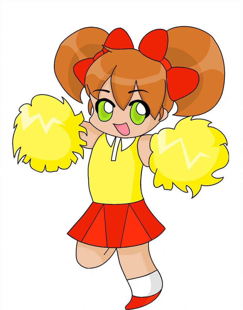 792x1009 Cheerleader Chibi - Cheerleader Drawing