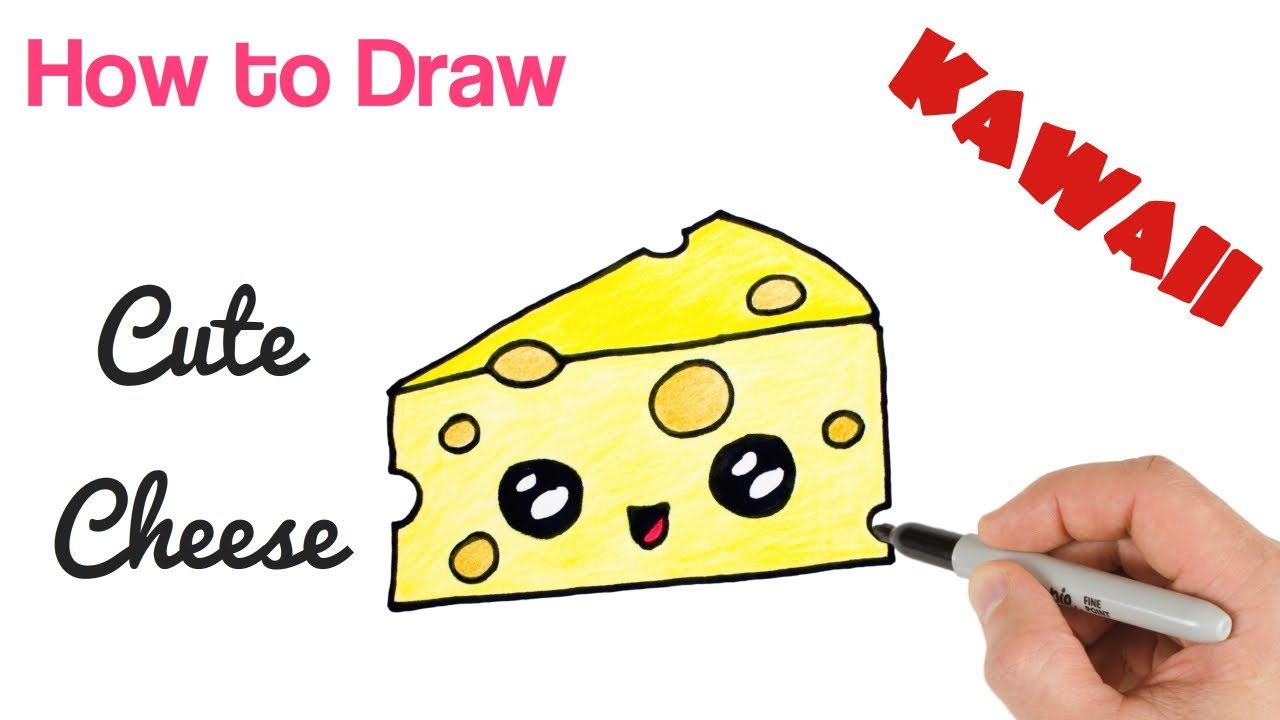 1280x720 how to draw cheese - Cheese Drawing