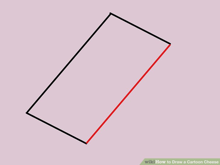 728x546 how to draw a cartoon cheese steps - Cheese Drawing