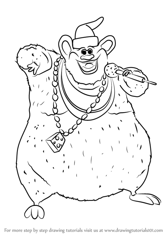 567x800 learn how to draw biggie cheese from barnyard - Cheese Drawing