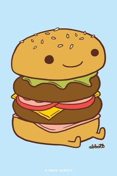 236x354 best burger art images hamburgers, food, cute drawings - Cheeseburger Drawing