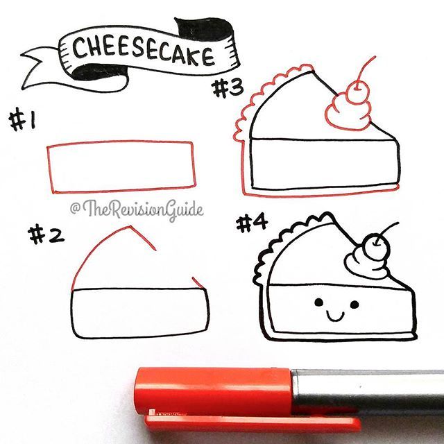 640x640 instagram post - Cheesecake Drawing