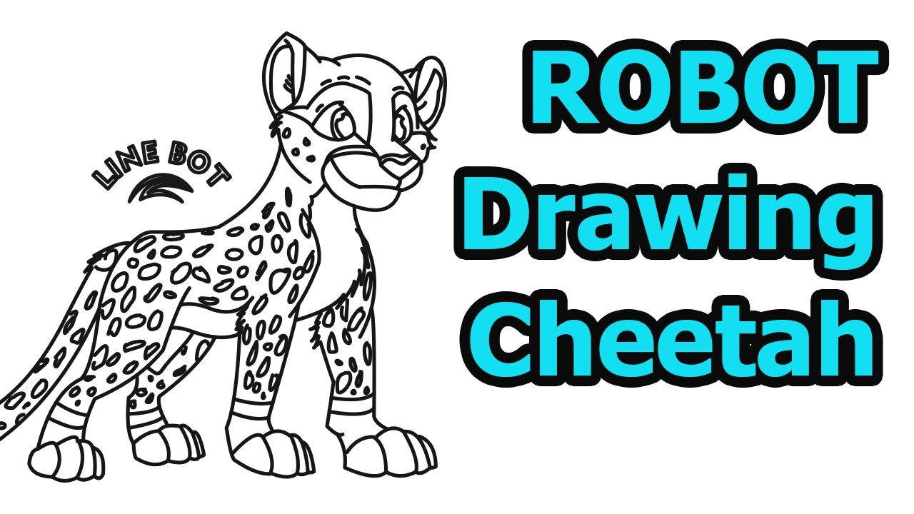 1280x720 how to draw a cheetah quick easy - Cheetah Cartoon Drawing