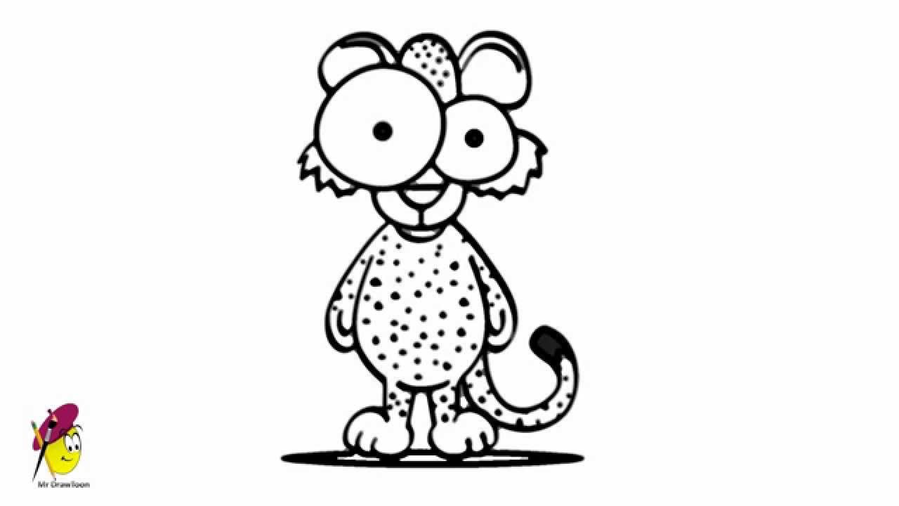 1280x720 cartoon cheetah - Cheetah Cartoon Drawing