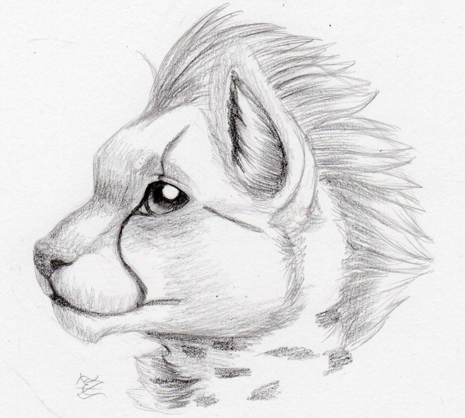 943x847 Daily Drawing Day Cheetah Cub Quickie - Cheetah Cub Drawing
